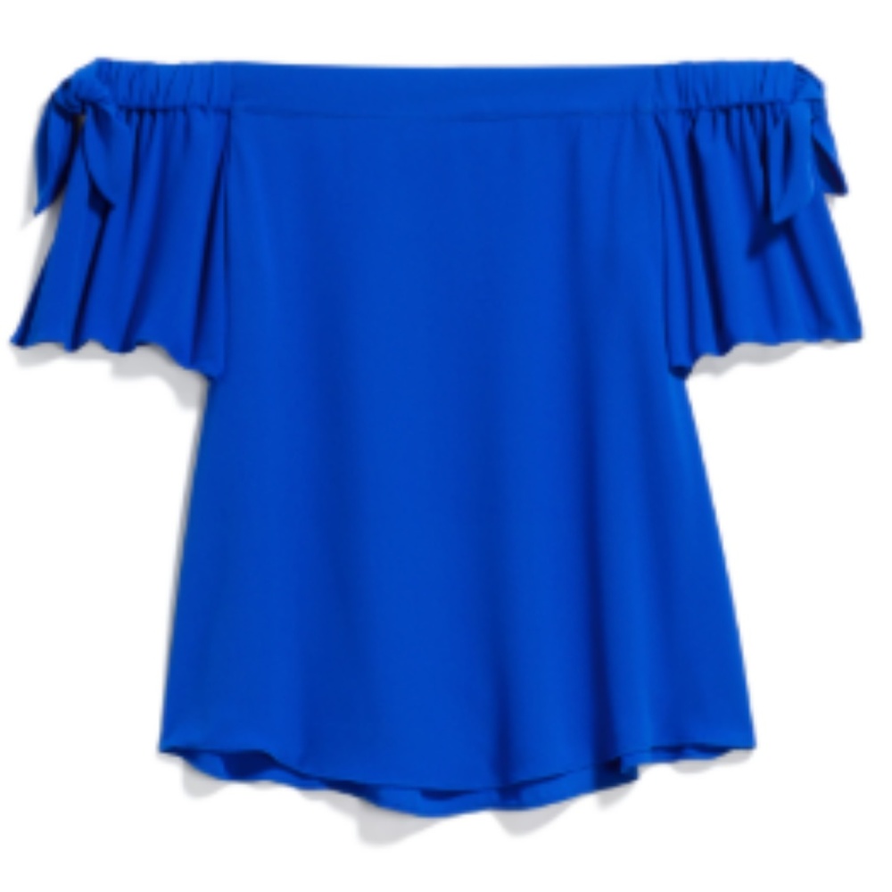 Vibrant Royal Blue OTS Blouse